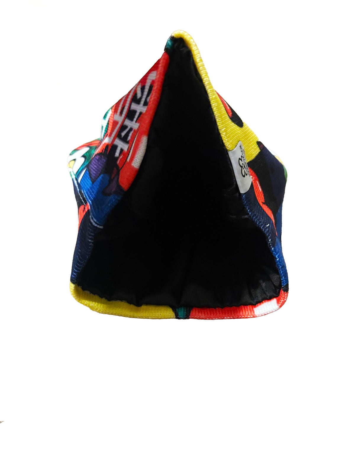 Green Colorful Frogs Beanie (Satin Interior)