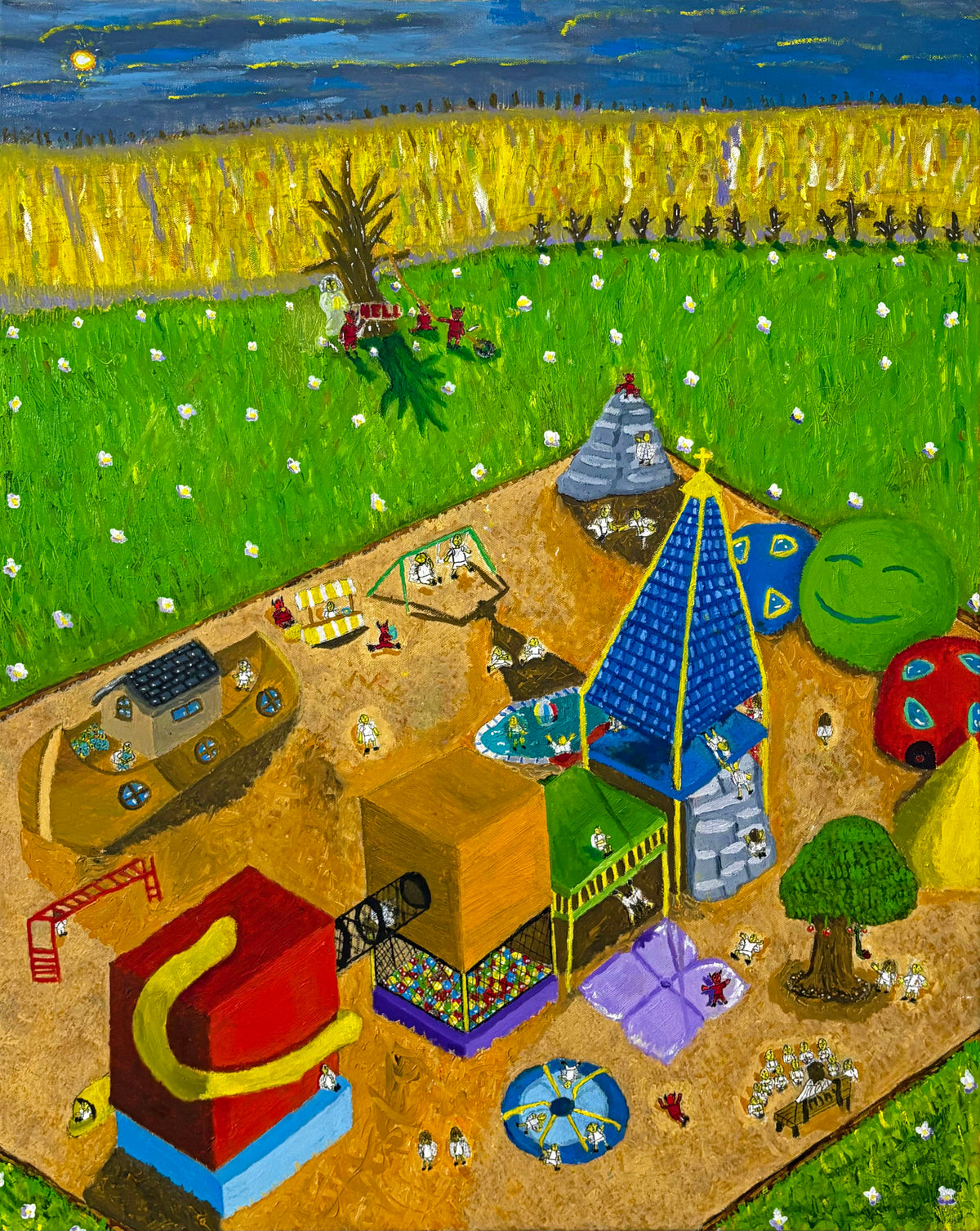 "Heavens Playground" (Original) 24" by 30" Oil Painting