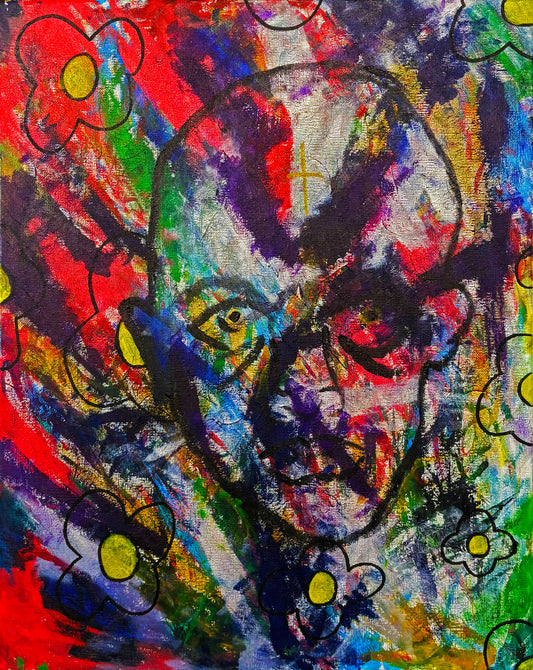 "PURE SELF" (Original)  20" by 16" Acrylic Painting